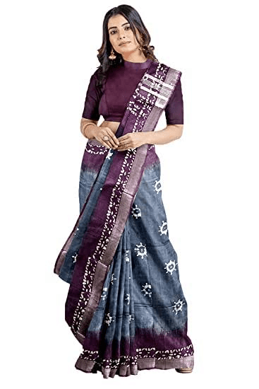 COTTON BATIK PRINT SAREE
