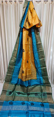 Pure tussar silk print saree