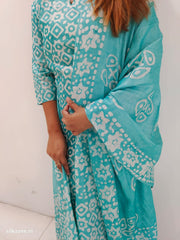Soft dupion silk suit