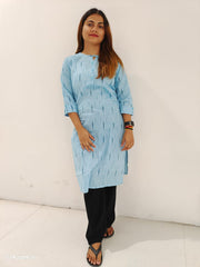 Ikkat Cotton kurti