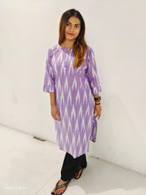 Ikkat cotton kurti