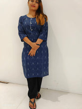 Ikkat cotton kurti