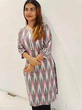 Ikkat cotton kurti