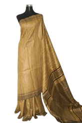 Tussar ghicha silk saree silkzon.in