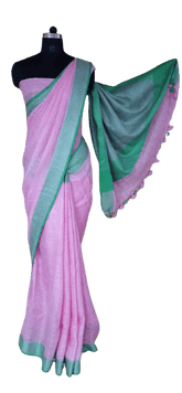 Linen saree silkzon.in