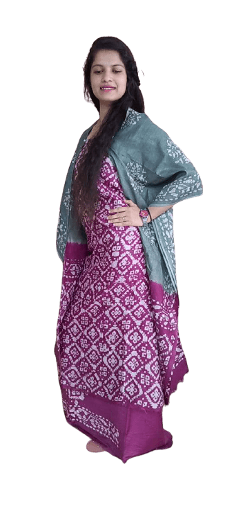 Linen print suit silkzon.in