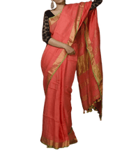 Linen saree silkzon.in