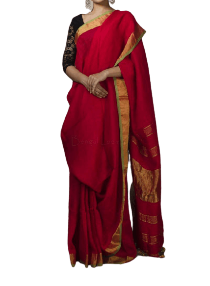 Linen saree silkzon.in