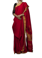 Linen saree silkzon.in