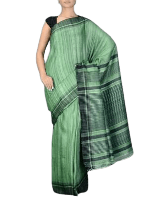 Tussar ghicha silk saree silkzon.in