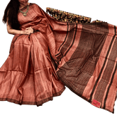 Tussar ghicha silk saree silkzon.in