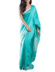 Linen saree silkzon.in
