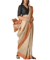Tussar ghicha silk saree silkzon.in