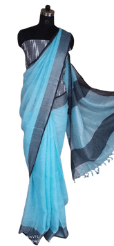 Linen saree silkzon.in