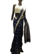 Linen saree silkzon.in