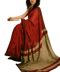Linen saree silkzon.in