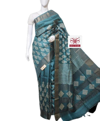 Pure Tussar Silk print saree