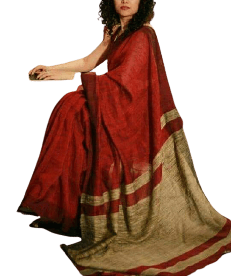 Linen saree silkzon.in