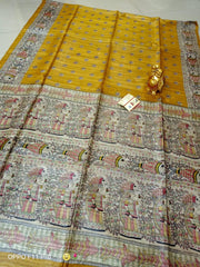 Tussar Madhubani Silk Saree silkzon.in