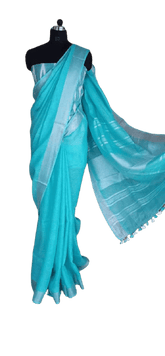 Linen saree silkzon.in