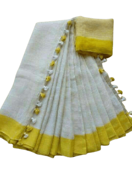 Linen saree silkzon.in
