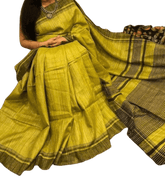 Tussar ghicha silk saree silkzon.in