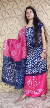 Linen print suit silkzon.in