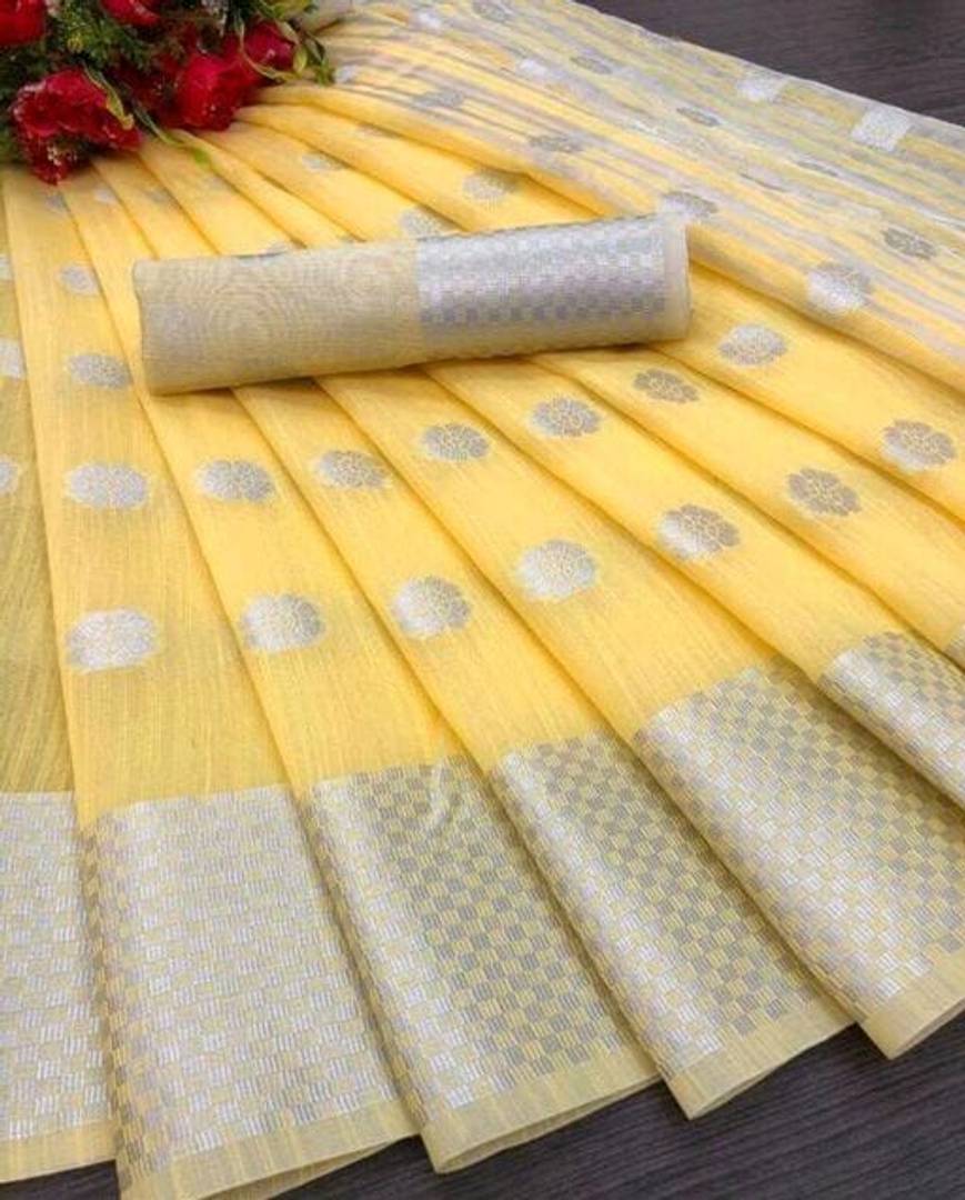 Latest Beautiful Cotton Saree with Blouse piece