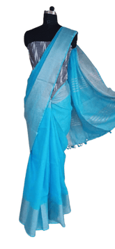 Linen saree silkzon.in