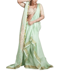 Linen saree silkzon.in