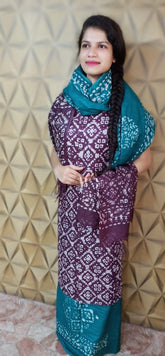 Linen print suit silkzon.in