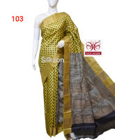 Pure Tussar Silk print saree