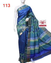 Pure Tussar Silk print saree