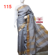 Pure Tussar Silk print saree
