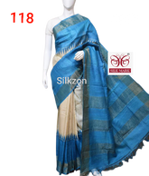 Pure Tussar Silk print saree