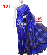 Pure Tussar Silk print saree