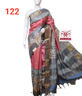 Pure Tussar Silk print saree