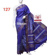 Pure Tussar Silk print saree