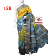 Pure Tussar Silk print saree