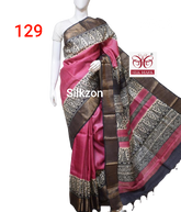 Pure Tussar Silk print saree