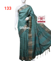 Pure Tussar Silk print saree