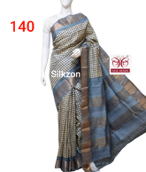 Pure Tussar Silk print saree