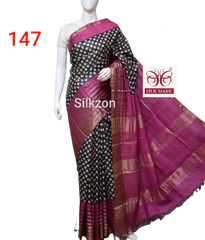 Pure Tussar Silk print saree