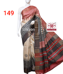 Pure Tussar Silk print saree