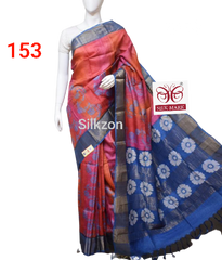Pure Tussar Silk print saree