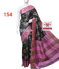 Pure Tussar Silk print saree