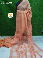 Orgenza jute ghicha saree SILK ZONE