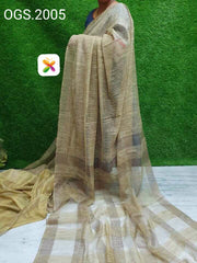 Orgenza jute  ghicha saree SILK ZONE