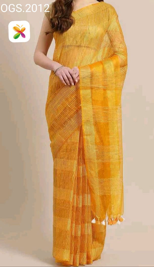 Orgenza jute ghicha saree SILK ZONE