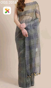 Orgenza jute ghicha saree SILK ZONE